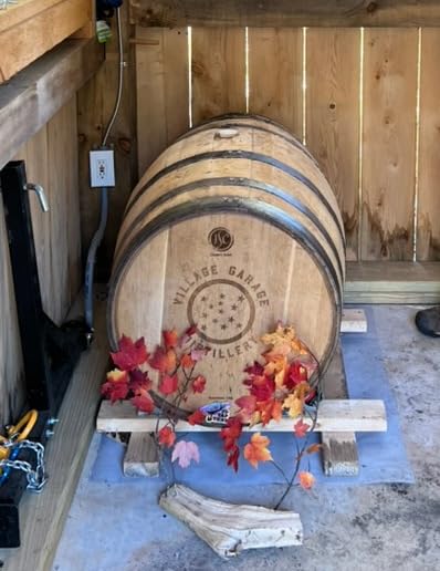 Bourbon Barrel Aged 100% Pure State of Vermont Maple Syrup, 200ml Glass Flask – Grade A Very Dark - Rich Oak & Caramel Flavor – Artisan Small Batch Syrup - Great Gift for Food & Bourbon Lovers - Handcrafted in VT