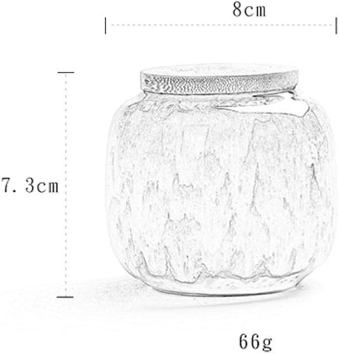Ceramic Storage Jars, Vintage Chinese Style Storage Jars with Bamboon Lid, Traditional Tea Tins Cans Canister for Kitchen Spice, Tea, Coffee, Condiment (Khaki)