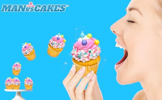 Manvscakes, pink sprinkles, valentines, cake sprinkles, gluten free, cookies, chocolate, fondant, princess topping, ice cream, edible, dessert decoration (Black Pink Blue)