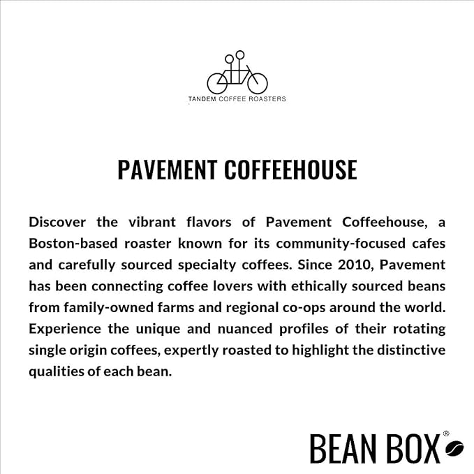 Bean Box Boston Coffee Sampler, 2-Pack - Roasted by Pavement Coffeehouse, Gourmet Arabica Coffee, Variety Pack - Whole Bean
