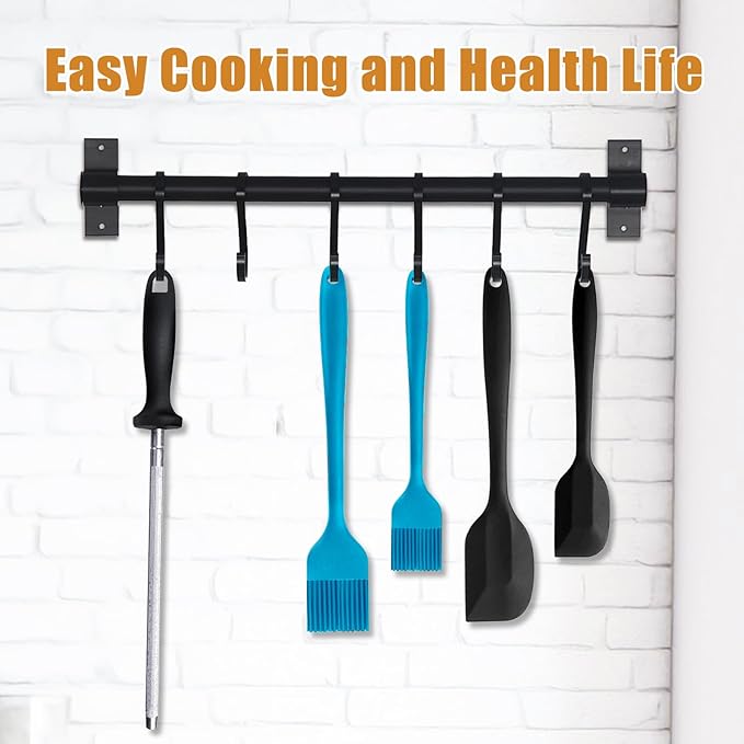 Silicone Basting Brush 2 Pcs Pastry Brush for Oil, BBQ, Grill, Sauce Baking Cooking, Dishwasher Safe (Blue)