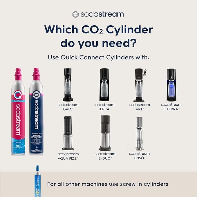 SodaStream E-Duo Sparkling Water Maker Bundle (Black) with CO2, Carbonating Bottle, (1) 1L Glass Bottle and 2x Bubly Drop Flavors