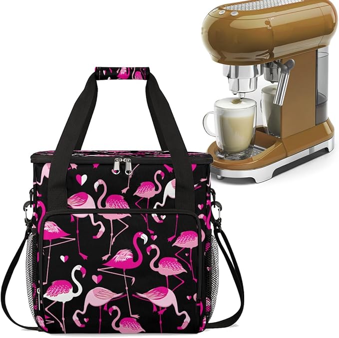 cfpolar Coffee Maker Storage Bag, Waterproof Travel Carrying Storage Tote Bag Organizer Case, Compatible with K-Mini or K-Mini Plus, And Suitable for Other Accessories, With Pockets for K-Cup Pods