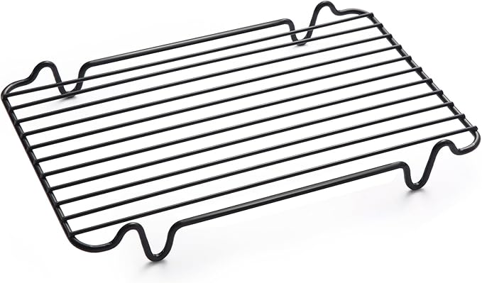 Roasting Rack,Heavy Duty Turkey Rack for Roasting Pan,Oven Roasting Rack Insert for Baking,Oven Cooking,Cooling and Grilling with Integrated Feet,Nonstick Coating,Dishwasher Safe(12"x 7.5")