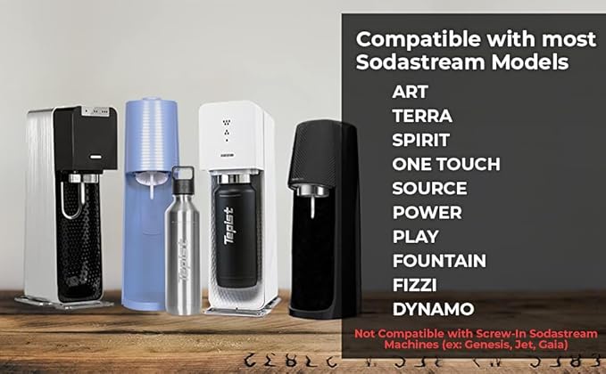 ThirtyO 30oz Stainless Steel Bottle Compatible with Sodastream Machines | Powder Coated Blue | Vacuum Sealed | Double Walled | Leak-Proof | Easy to Carry | Reusable Bottle
