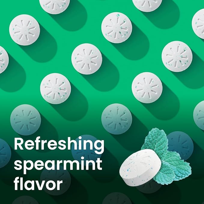 Neuro Energy & Focus Mints - Sugar Free Breath Mints with 80mg Natural Caffeine, B Vitamins & L-Theanine - Vegan Brain Supplement for Exercise, Study & Daily Focus - Spearmint, 72 ct