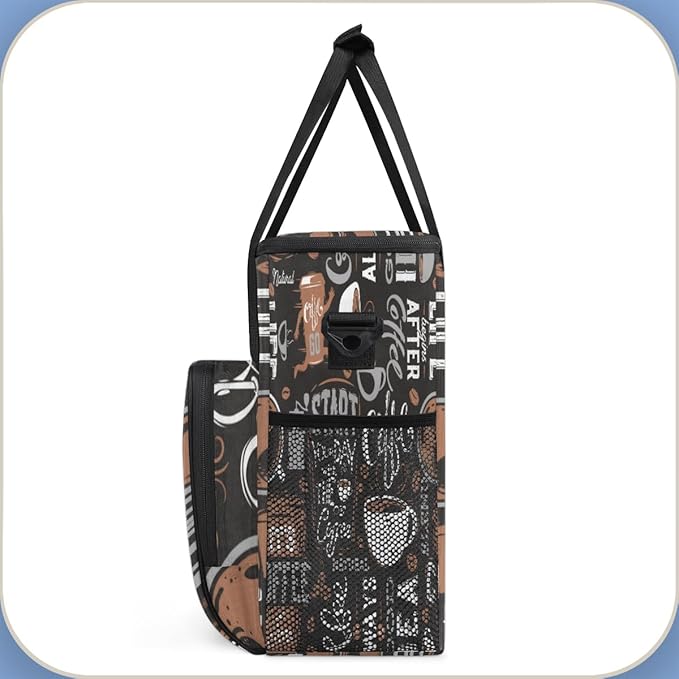cfpolar Coffee Maker Storage Bag, Waterproof Travel Carrying Storage Tote Bag Organizer Case, Compatible with K-Mini or K-Mini Plus, And Suitable for Other Accessories, With Pockets for K-Cup Pods