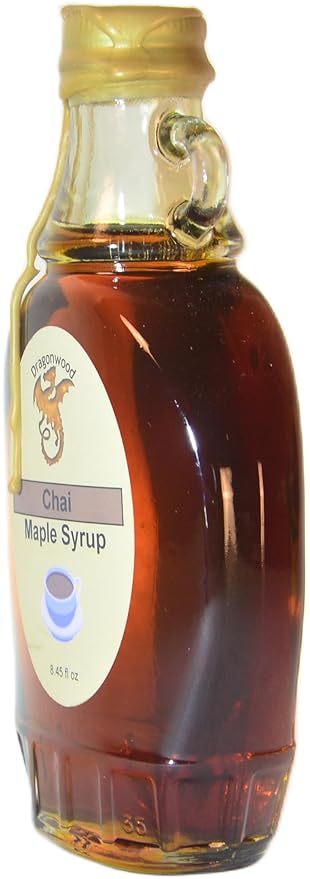 Dragonwood Flavored Maple Syrup (8 Fluid Ounces, Chai)