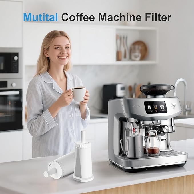 Water Filter for Breville Barista Touch Espresso Machine BES880, Barista Pro BES878, Oracle Touch BES990, Oracle BES980 & Dual Boiler BES920 Bambino ClaroSwiss Sage, BES008WHT0NUC1 (3 Pcs)