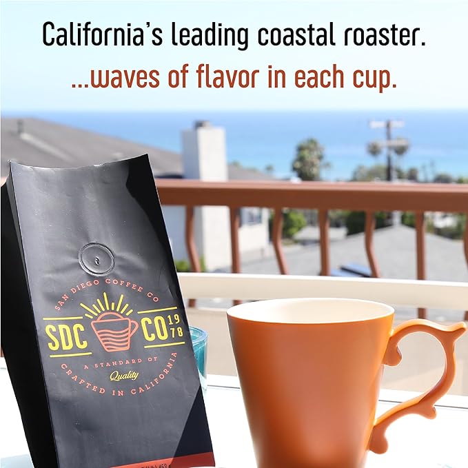 San Diego Coffee Organic House Blend, Medium Roast, Whole Bean Coffee, 5-Pound Bag Café en grano tostado