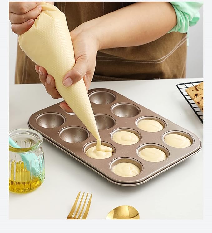 Russian Piping Tips Set β 12 Flower Frosting Nozzles, 2 Leaf Piping Tips, 2 Couplers, 20 Pastry Bags & 1 Reusable Bag β Large & Mini Russian Piping Tips for Cake Decorating, Cupcakes, Cookies