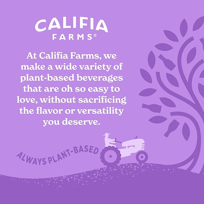 Califia Farms - Original Almond Barista Blend Almond Milk 32 Oz (Pack Of 6), Shelf Stable, Dairy Free, Plant Based, Vegan, Gluten Free, Non GMO, High Calcium, Milk Frother, Creamer