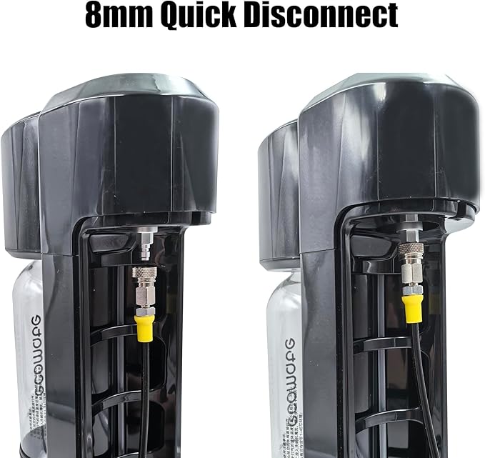 Carbon Dioxide Filling Adapter 8mm Male Quick Disconnect TR21-4 for Soda Water Machine Sparkling Water Maker External CO2 Tank