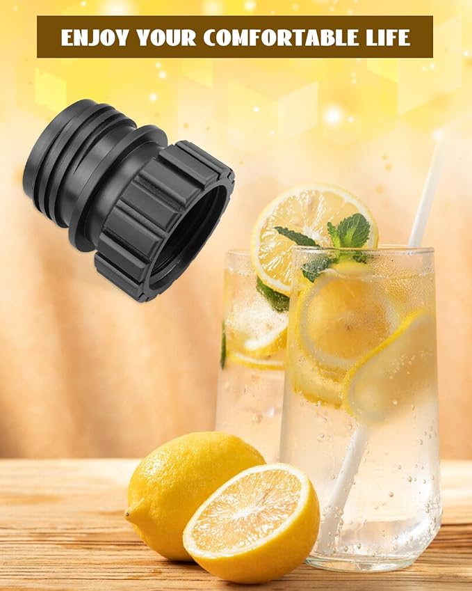 Soda Bottle Adapter Fit for Terra Soda Steam Maker and Crystal Glass Bottle 0.7L, Glass Bottles Quick Connect Adapter