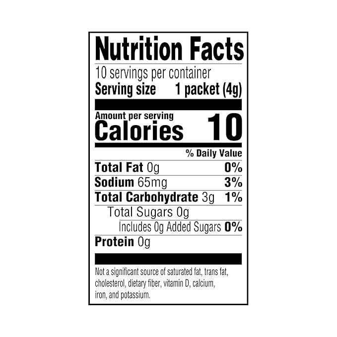 Amazon Grocery, Lemonade Drink Mix, 10 packets, 1.4 Oz (Previously Happy Belly, Packaging May Vary)