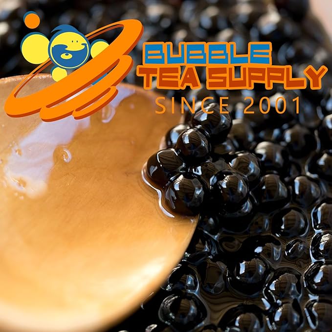 Black Tapioca Boba Pearls for Bubble & Milk Tea Unsweetened - 2.2 Lbs 20-30 Servings - Premium Chewy Black Tapioca Boba Bubbles For Beverages & Dessert Toppings For Pro Tea & Coffee Shops & Home Use