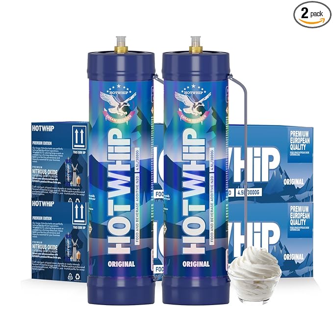 Whipped Cream Charger 3000g Original Flavor 4.5L Whip Cream Cylinder,2x3000g