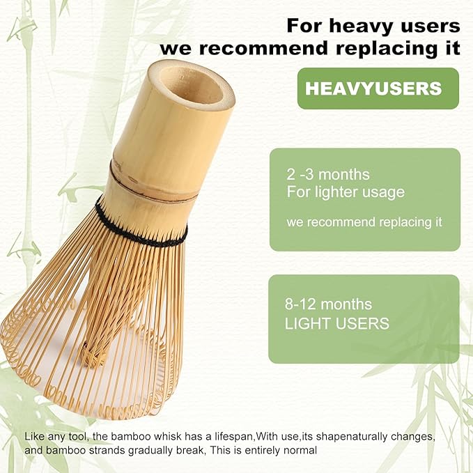 Matcha Whisk,Bamboo Whisk For Matcha Tea ,Bamboo Matcha Whisk 100 Prong,Matcha Bamboo Whisk 100% Natural Handcrafted