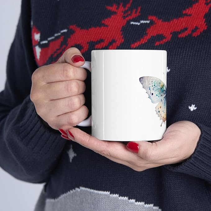 11 OZ Novelty Coffee Mugs - Christmas Gift (Butterfly Theme)