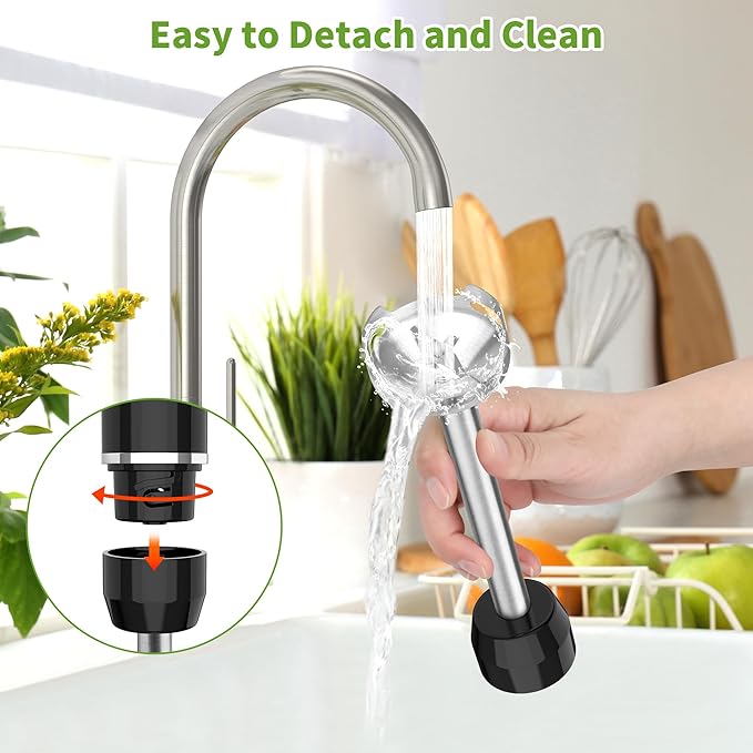 Cordless Immersion Blender Handheld: 4-in-1 Cordless Hand Blender with 500ml Chopper, 600ml Beaker, Egg Whisk, 8 Speeds Hand Stick with USB Rechargeable for Smoothies, Baby Food, Soup (Black)