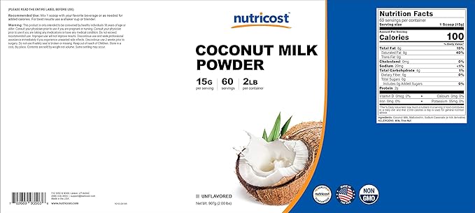 Nutricost Coconut Milk Powder 2LBS