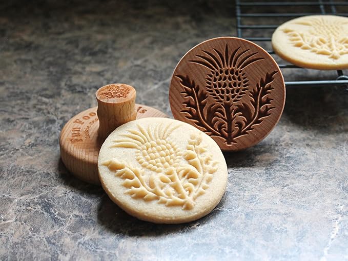 Wood Cookie Stamp, 2.5 Inch (Thistle CS-116)