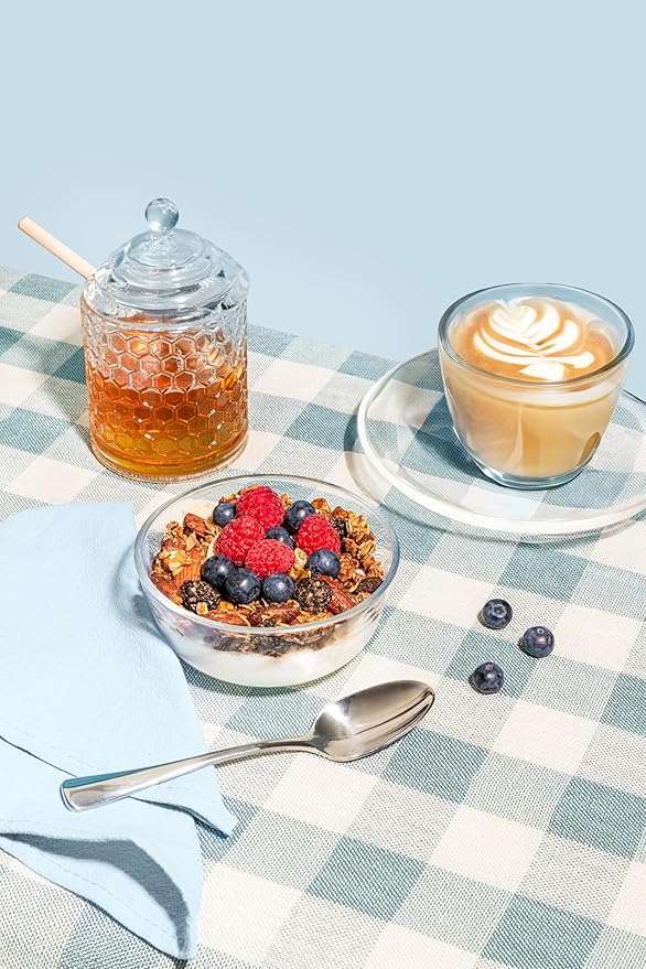 The Hampton Grocer Dried Cherry & Cinnamon Granola, 3 pack - Gluten-Free, No Added Oil, Sweetened with Wildflower Honey - Nut-Packed, Crunchy, Small-Batch, 8oz