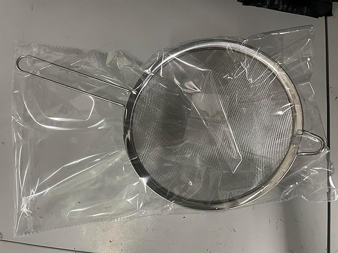 Anaeat Fine Mesh Strainers - Premium Stainless Steel Colander Sieve Sifters, with Durable Mesh and Sturdy Handle, Excellent for Sifting Dry ingredients, Flour, Pastas, Rice, Tea (9.45")