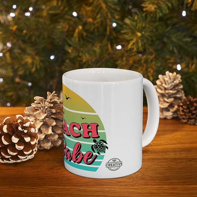 11 OZ Novelty Coffee Mugs - Christmas Gift (Beach Babe Theme)