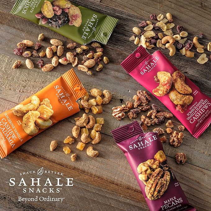 Sahale Snacks Pomegranate Flavored Pistachios Glazed Mix, 1.5 Ounces (Pack of 18)