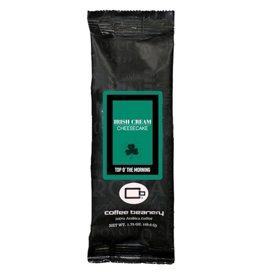 Coffee Beanery Irish Cream Flavored Coffee, 1-1.75oz Try Me Size Coffee Sampler, Light-Medium Roast