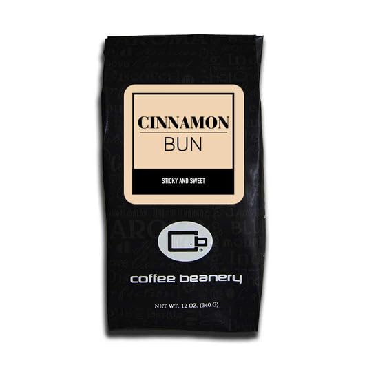 Cinnamon Bun Flavored Coffee, Specialty Arabica Coffee, Medium Roast, 12 ounce, Automatic Drip (Ground)