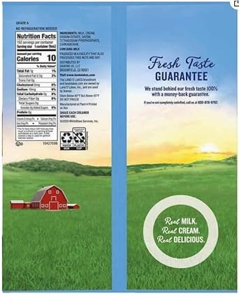 Land Coffee Creamer Half & Half Mini Moo’s Creamer Singles, 192 Count. (2 Pack)