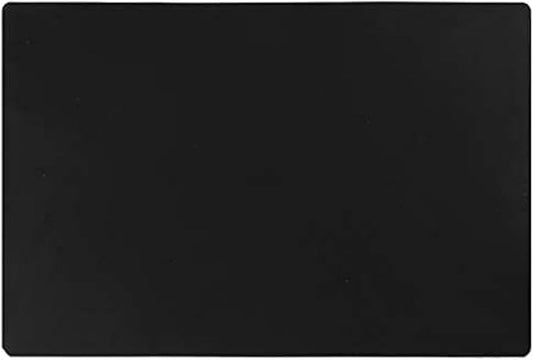 Extra Large Mulitpurpose Silicone Placemat,Countertop Protector, Kitchen Counter Mat, Table Mat, Heat Resistant, Washable, Non Slip (27.6x19.6 inch, Black-1pcs)