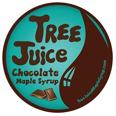 Tree Juice Chocolate Maple Syrup | 100% Pure Grade A Maple Syrup | All Natural, Non GMO, Vegan, Gluten Free, Vegetarian, Paleo | 12 Ounce Bottle