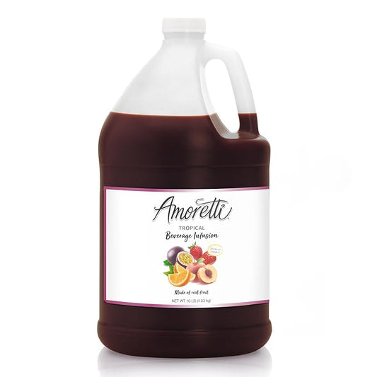 Amoretti - Tropical Beverage Infusion - Drink Mix & Water Enhancer with Pump for Flavoring Cocktails, Waters, Teas, and other Beverages, Preservative Free