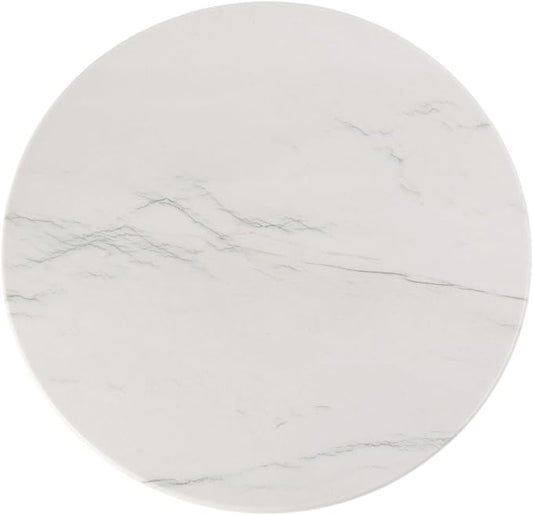 Koville Natural White Marble Cutting Board, 16 Inch Marble Cutting Boards for Kitchen Countertop, Stone Cheese Boards Pastry Boards for Baking, Charcuterie, Trivet, Round Serving Slab for Counter