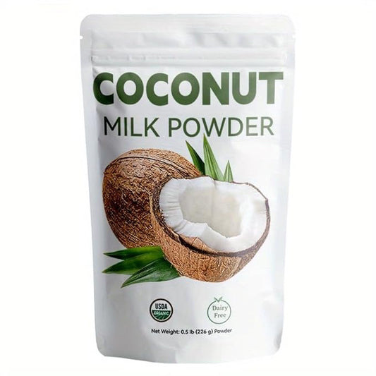 Organic Coconut Milk Powder 8oz (226g) - Dairy-Free Creamer for Coffee & Tea, Keto, Paleo & Vegan Friendly, Rich & Creamy, Non-GMO, No Additives