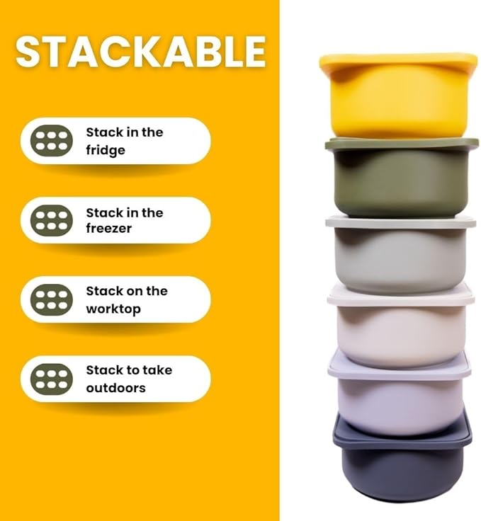 Babadoh Pizza Making Accessories | Pizza Dough Proofing Containers with Lids | Set of 3 | Multi Yellow (1 Dough, 1 Olive, 1 Yellow) | Original Size (make 12" Pizzas)