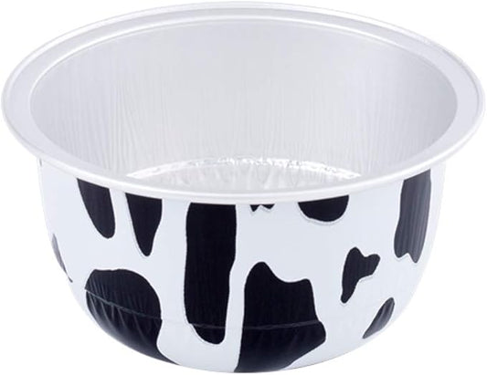 KEISEN 3 2/5" 150ml 100/PK 6oz Disposable Aluminum Foil Cups for Muffin Cupcake Baking Bake Utility Ramekin Cup (cowline)