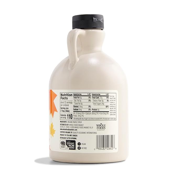 365 by Whole Foods Market, Organic Grade A Dark Maple Syrup, 32 Fl Oz