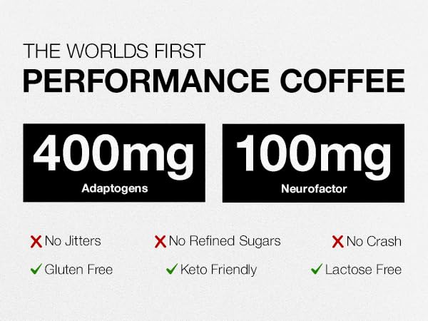 STRONG COFFEE COMPANY Organic Instant Black Coffee - Individual Servings, Extreme Focus, Adaptogen Coffee, No Jitters, No Crash (1, 30 Packets)