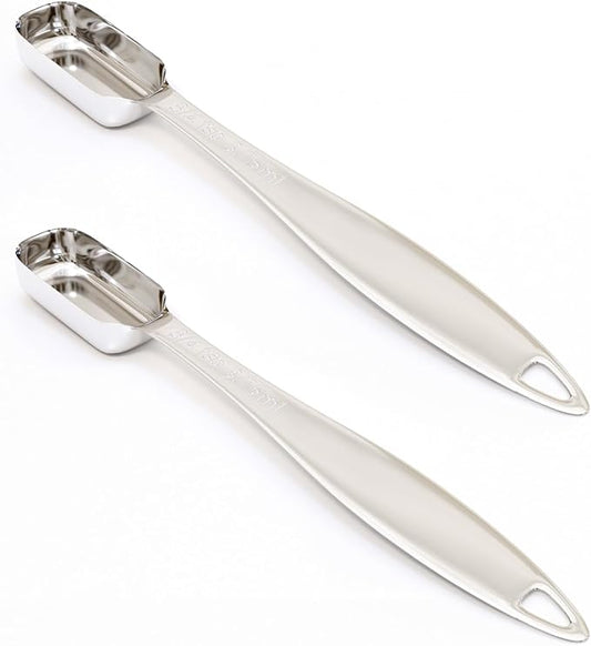 2PCS 3/4Teaspoon (3.75ml) Single Measuring Spoon, Individual Stainless Steel Long Handle Measure Tablespoon Only