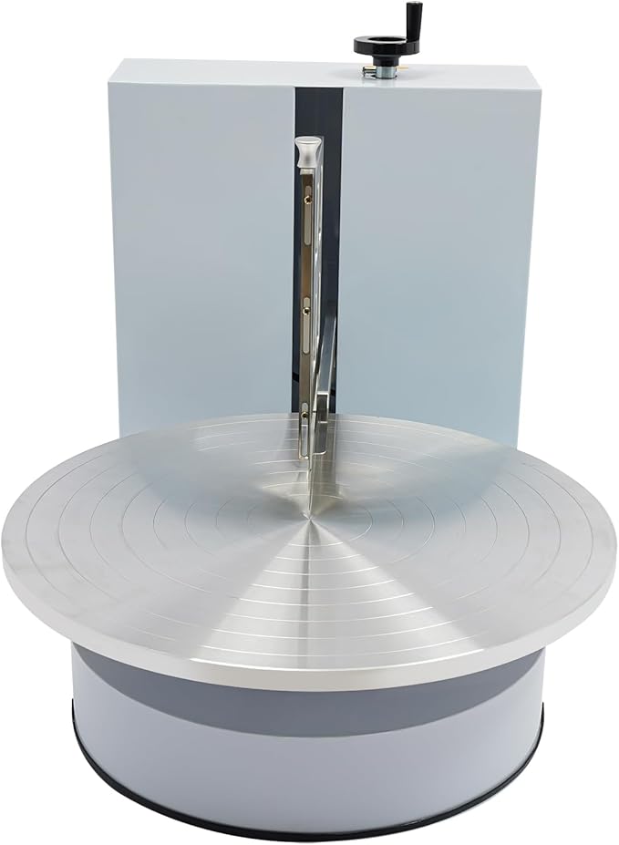 Electric Cake Decorating Machine Cream Coating Spreading Smooth Machine Surface Scraper for 4-16inch Cakes, 0-320RPM Adjustable Rotating Speed