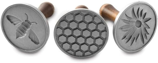 Nordic Ware 01250 Honeybee Cast Cookie Stamps