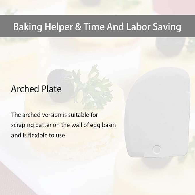 Plastic Scraper Tool Set,Bread Dough Scraper Dough Cutter,Flexible Plastic Bench Scraper For Baking,12Pcs Cake Scraper Smoother(White).