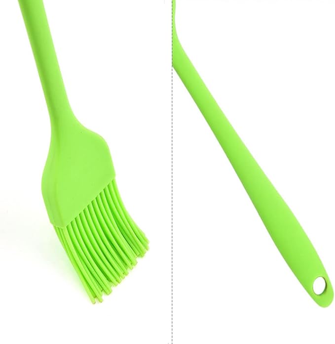 Silicone brush, Oil Brush for BBQ Kitchen Cooking Baking and Grilling (4 PCS,orange)