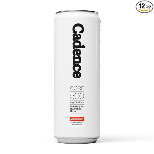 Cadence Electrolyte Drink Cans Melonberry - Case (355ml x 12) - US | Science-Backed Hydration | Zero Sugar, Zero Caffeine | Vegan, Keto & Paleo Friendly | Sodium, Potassium & Magnesium for Performance & Recovery