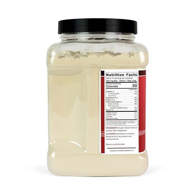 Hoosier Hill Farm Organic Oat Milk Powder, 2LB (Pack of 1)