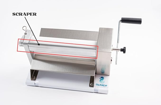 Manual Dough Sheeter Machine - Sfogliafacile NSF Manual Pasta Maker Machine for Icing, Marzipan and Puff Pastry | Easy Install Dough Sheeter Machine for Home or Small Commercial Kitchens